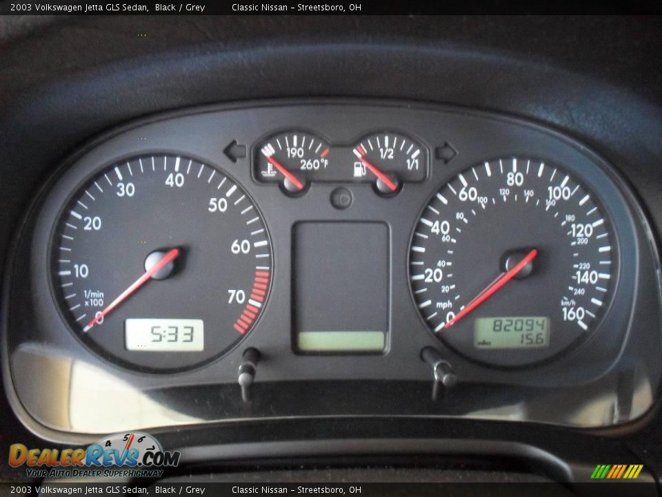 2003 Volkswagen Jetta GLS Sedan Black / Grey Photo #20