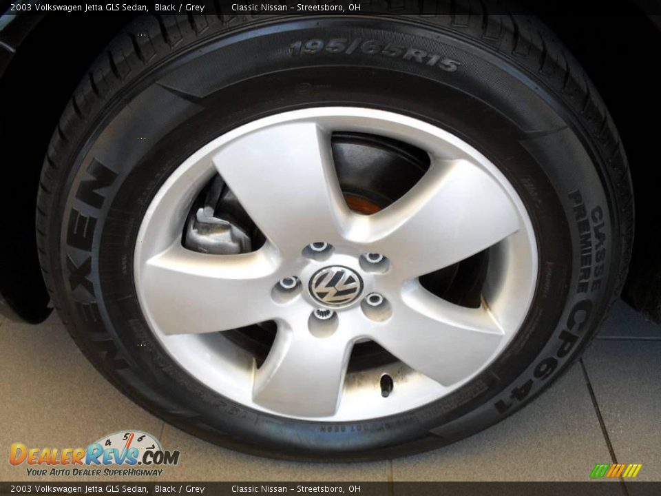2003 Volkswagen Jetta GLS Sedan Black / Grey Photo #23