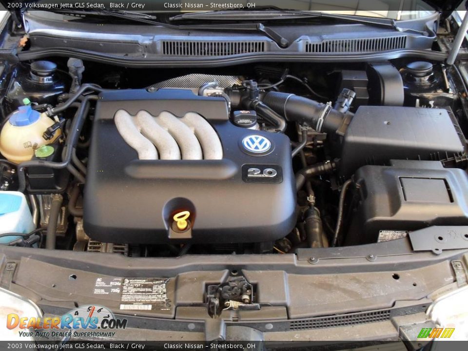 2003 Volkswagen Jetta GLS Sedan Black / Grey Photo #24