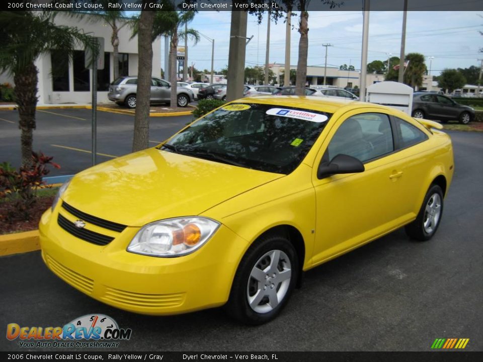 2006 Chevrolet Cobalt LS Coupe Rally Yellow / Gray Photo #1