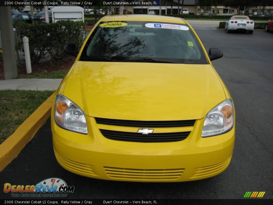 2006 Chevrolet Cobalt LS Coupe Rally Yellow / Gray Photo #2