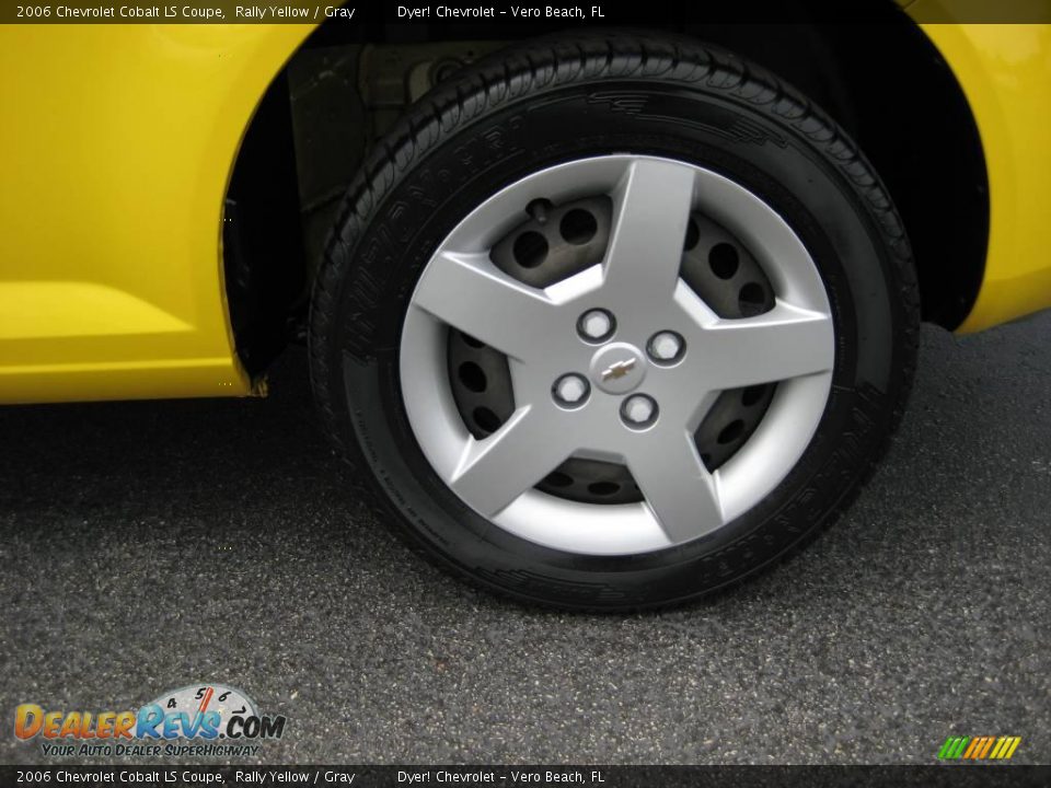 2006 Chevrolet Cobalt LS Coupe Rally Yellow / Gray Photo #4