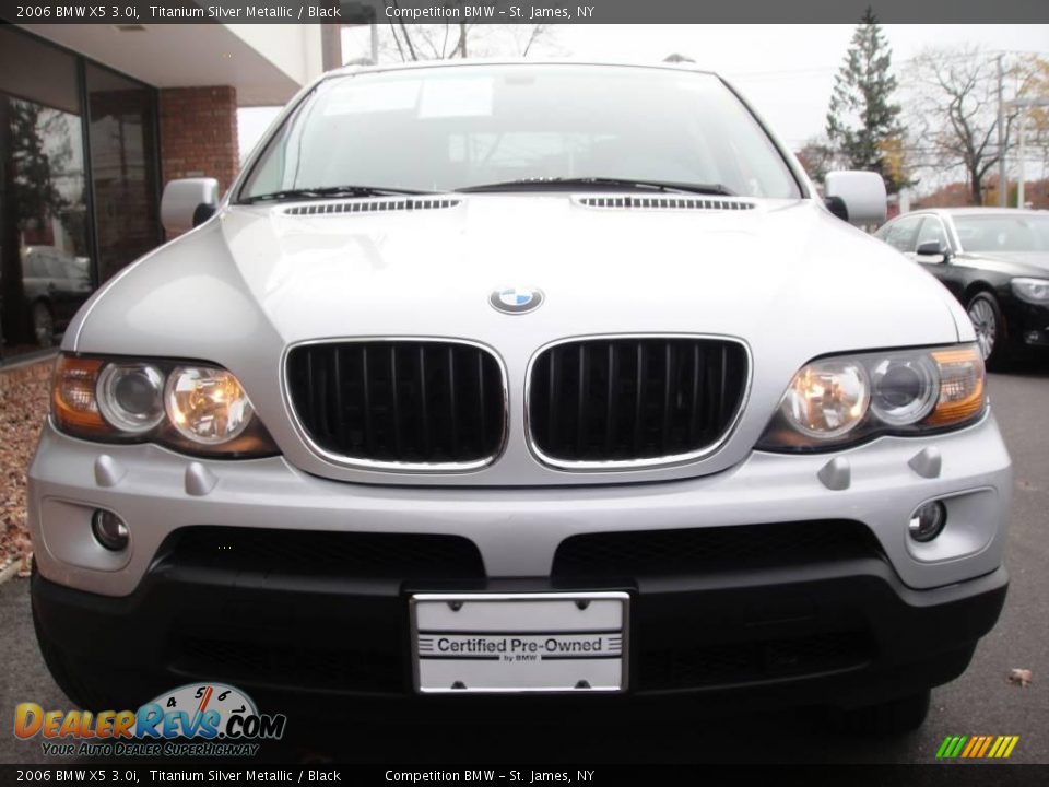 2006 BMW X5 3.0i Titanium Silver Metallic / Black Photo #2