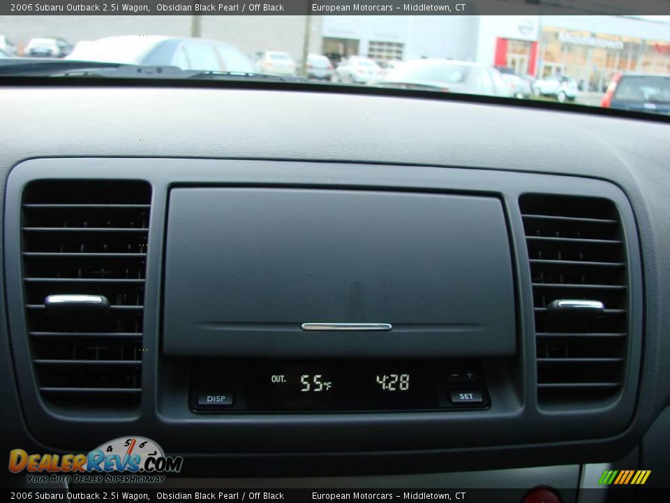 2006 Subaru Outback 2.5i Wagon Obsidian Black Pearl / Off Black Photo #15