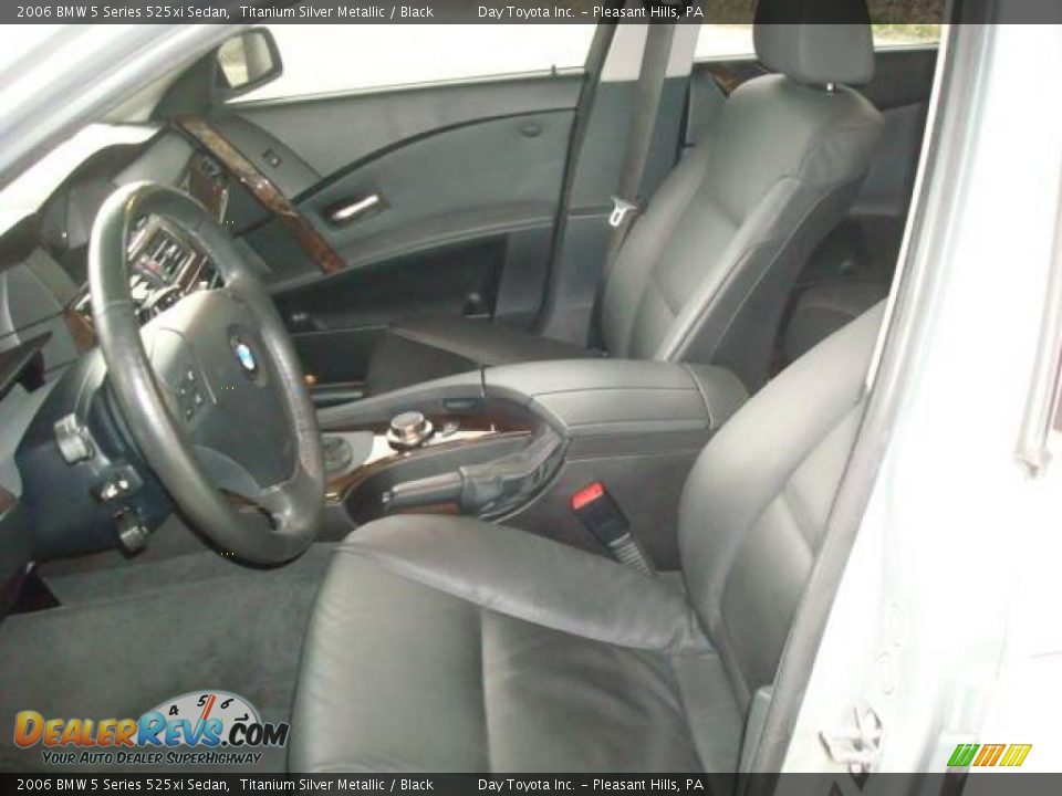 2006 BMW 5 Series 525xi Sedan Titanium Silver Metallic / Black Photo #8