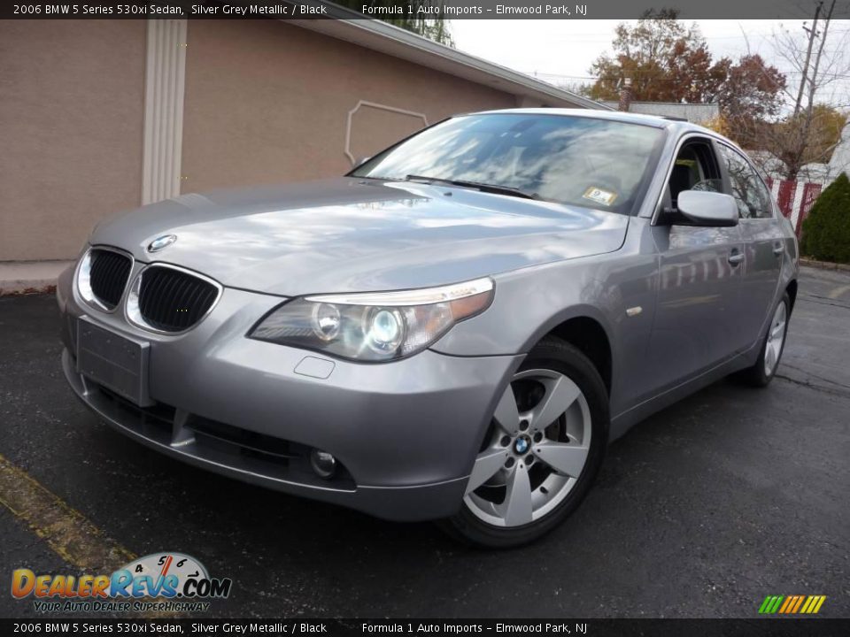 2006 BMW 5 Series 530xi Sedan Silver Grey Metallic / Black Photo #1