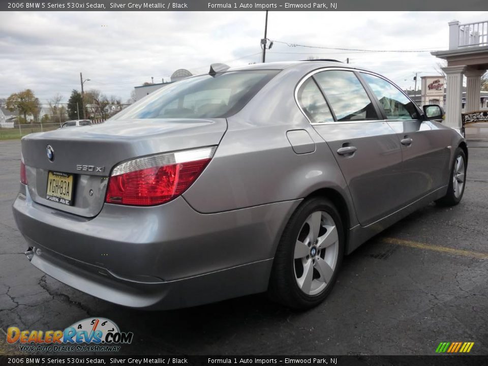 2006 BMW 5 Series 530xi Sedan Silver Grey Metallic / Black Photo #3