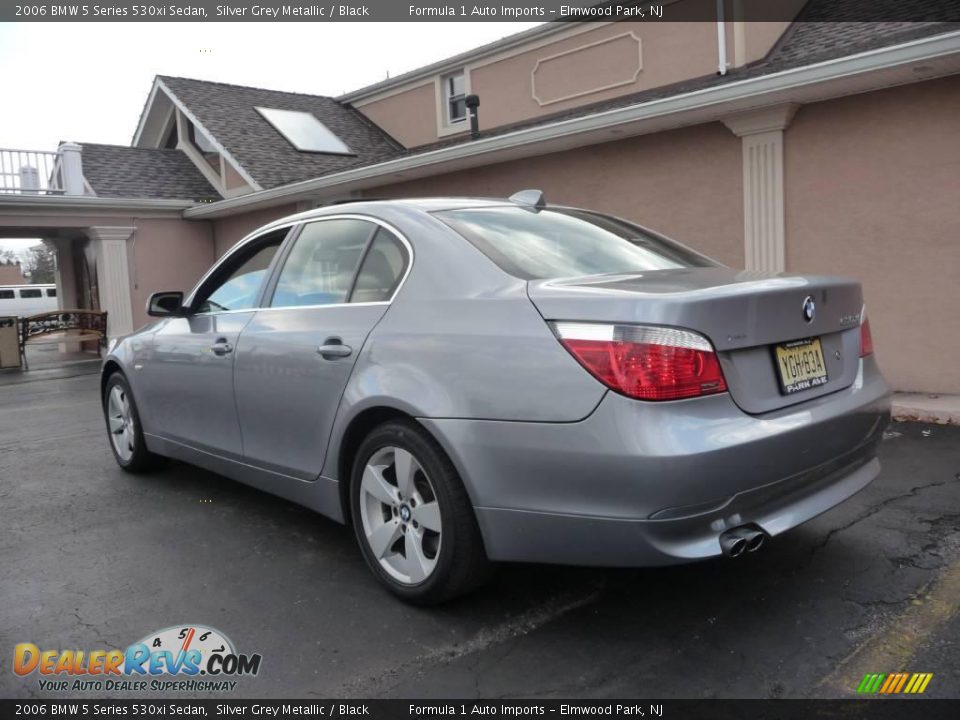 2006 BMW 5 Series 530xi Sedan Silver Grey Metallic / Black Photo #4