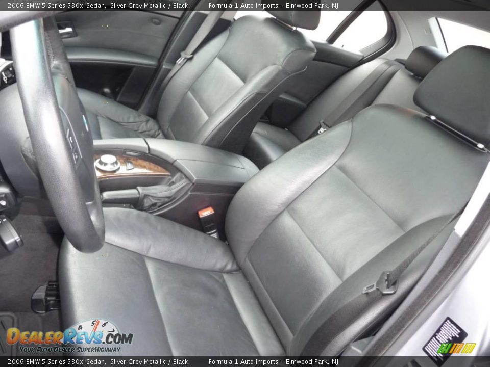 2006 BMW 5 Series 530xi Sedan Silver Grey Metallic / Black Photo #13