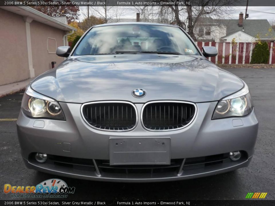 2006 BMW 5 Series 530xi Sedan Silver Grey Metallic / Black Photo #14