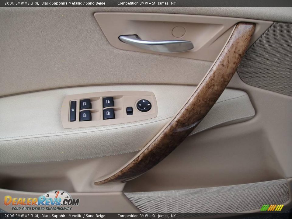 2006 BMW X3 3.0i Black Sapphire Metallic / Sand Beige Photo #8