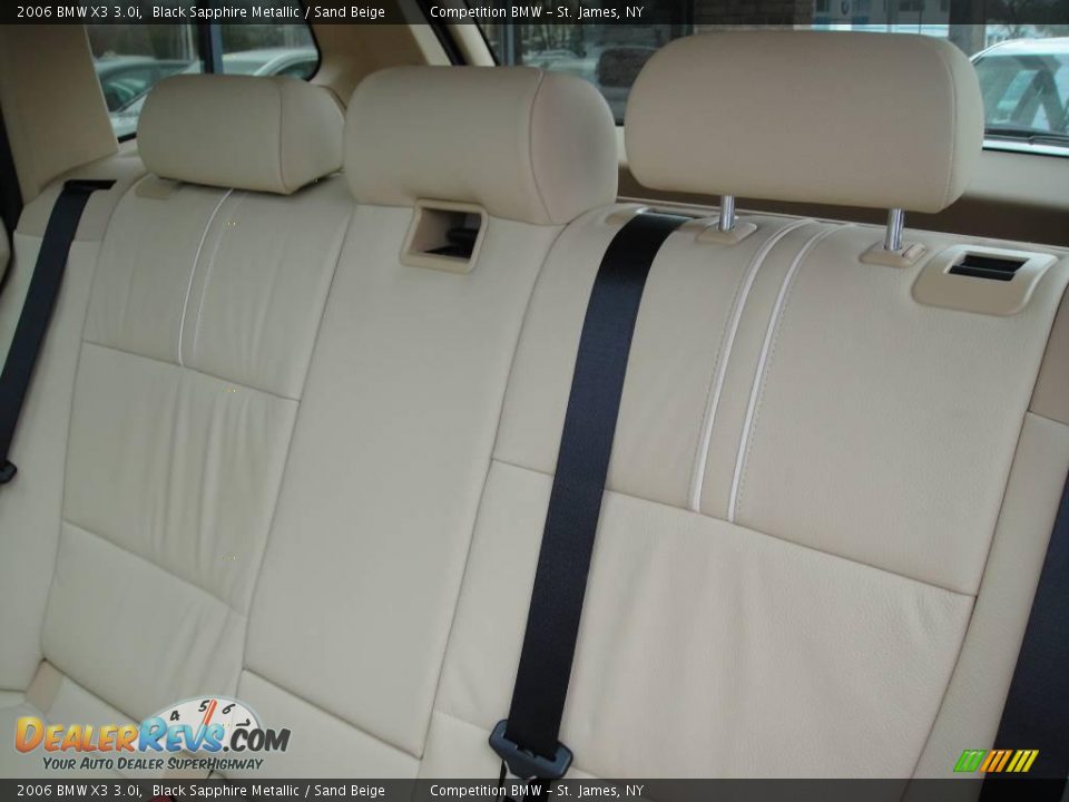 2006 BMW X3 3.0i Black Sapphire Metallic / Sand Beige Photo #12