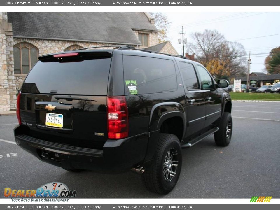 2007 Chevrolet Suburban 1500 Z71 4x4 Black / Ebony Photo #5