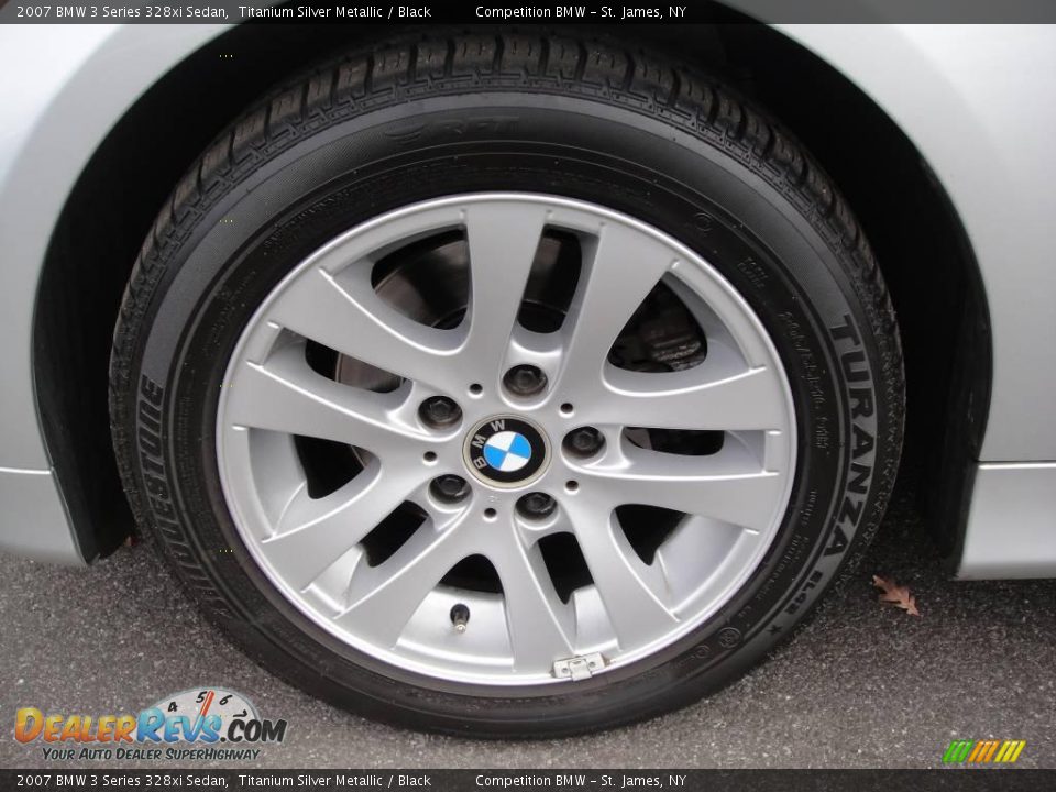 2007 BMW 3 Series 328xi Sedan Titanium Silver Metallic / Black Photo #7