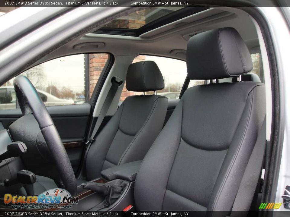2007 BMW 3 Series 328xi Sedan Titanium Silver Metallic / Black Photo #9