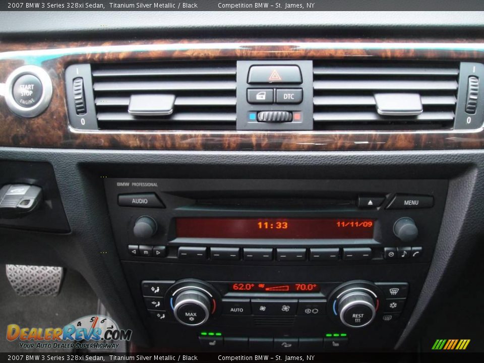 2007 BMW 3 Series 328xi Sedan Titanium Silver Metallic / Black Photo #13