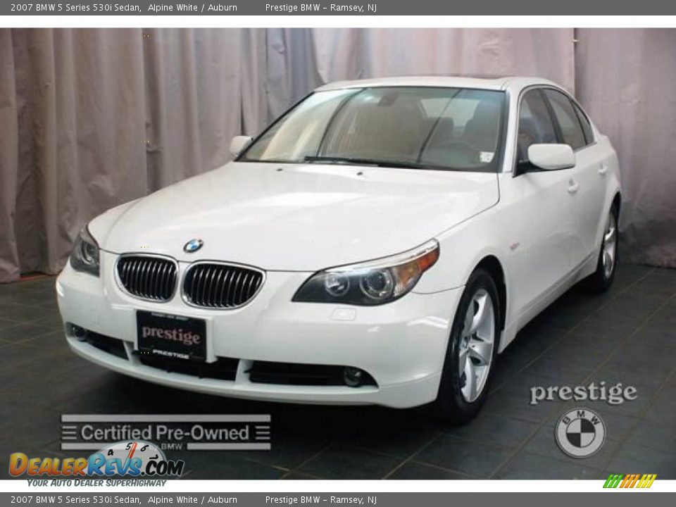 2007 BMW 5 Series 530i Sedan Alpine White / Auburn Photo #1