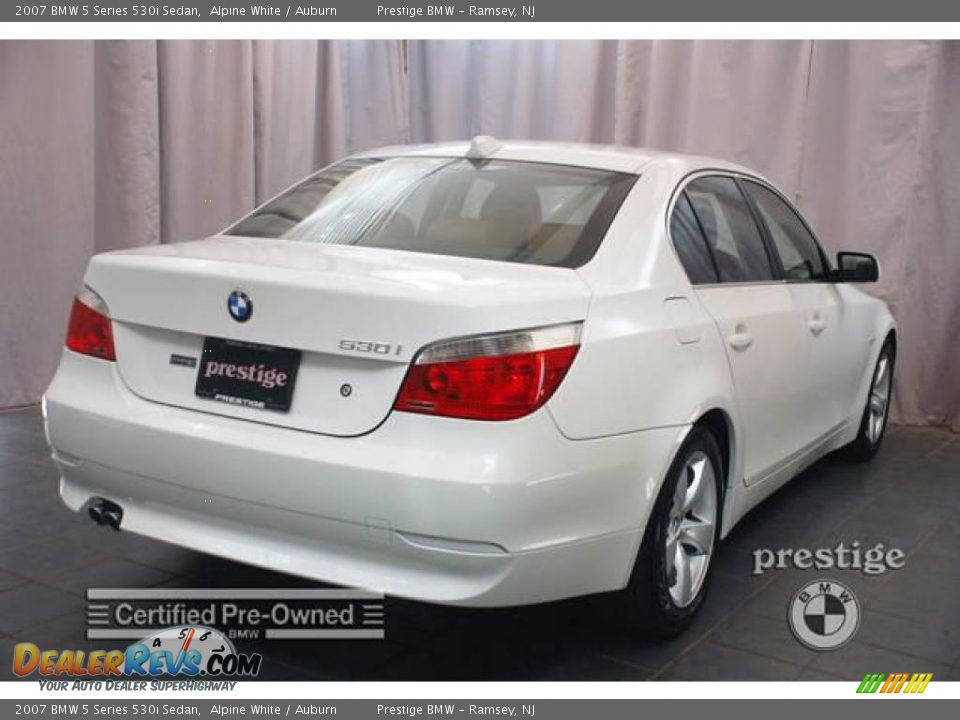 2007 BMW 5 Series 530i Sedan Alpine White / Auburn Photo #2