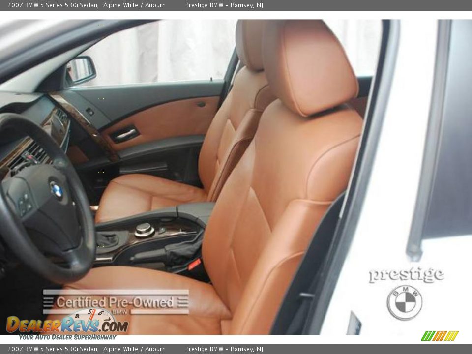 2007 BMW 5 Series 530i Sedan Alpine White / Auburn Photo #5