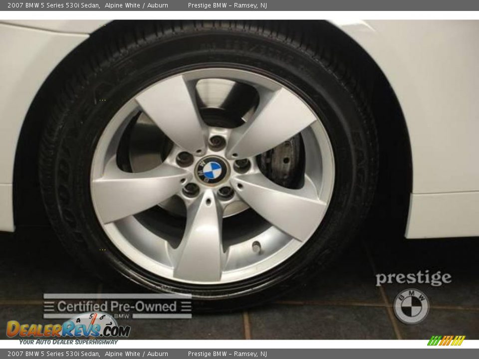 2007 BMW 5 Series 530i Sedan Alpine White / Auburn Photo #8