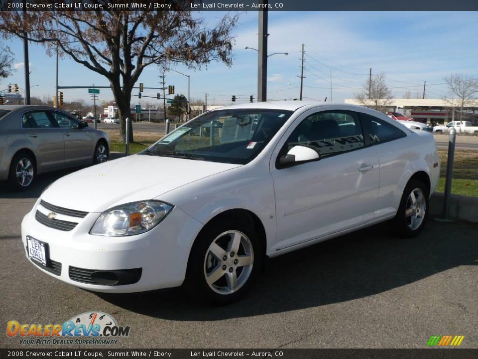 2008 Chevrolet Cobalt LT Coupe Summit White / Ebony Photo #3