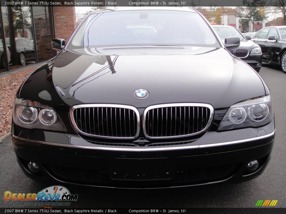2007 BMW 7 Series 750Li Sedan Black Sapphire Metallic / Black Photo #2
