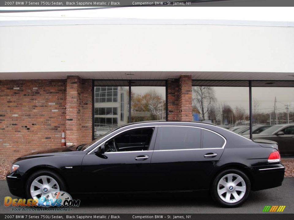2007 BMW 7 Series 750Li Sedan Black Sapphire Metallic / Black Photo #3