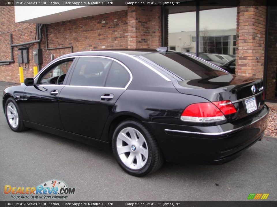 2007 BMW 7 Series 750Li Sedan Black Sapphire Metallic / Black Photo #4