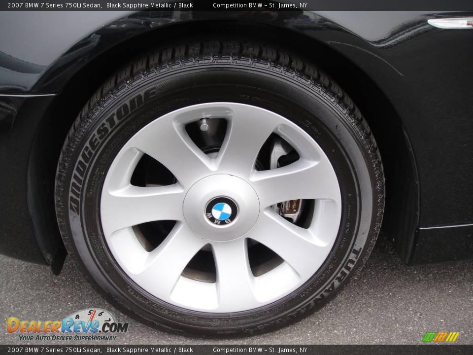 2007 BMW 7 Series 750Li Sedan Black Sapphire Metallic / Black Photo #7