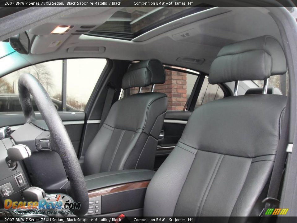 2007 BMW 7 Series 750Li Sedan Black Sapphire Metallic / Black Photo #9