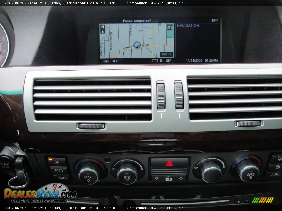 2007 BMW 7 Series 750Li Sedan Black Sapphire Metallic / Black Photo #13