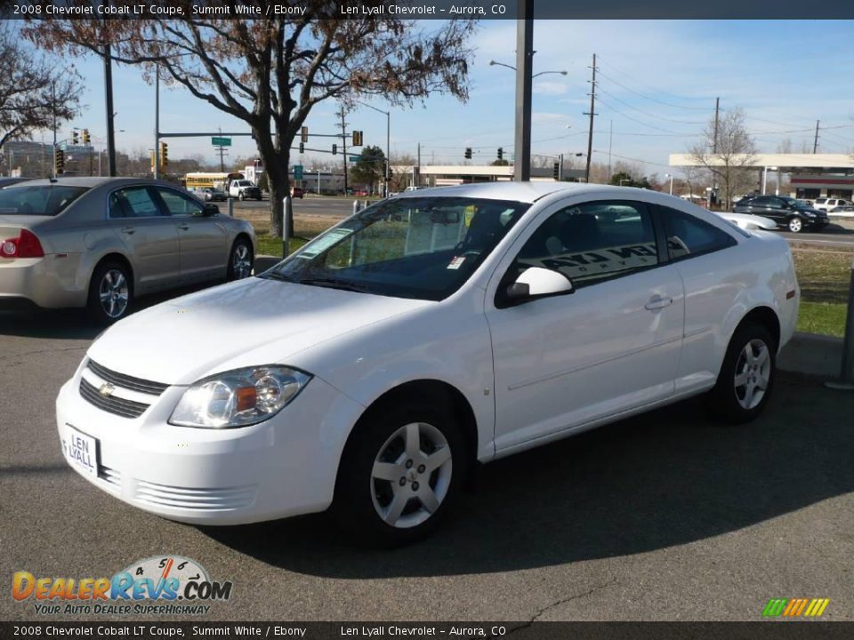 2008 Chevrolet Cobalt LT Coupe Summit White / Ebony Photo #3