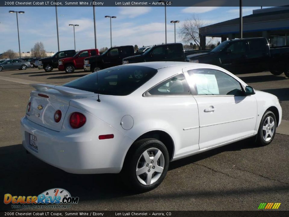 2008 Chevrolet Cobalt LT Coupe Summit White / Ebony Photo #6