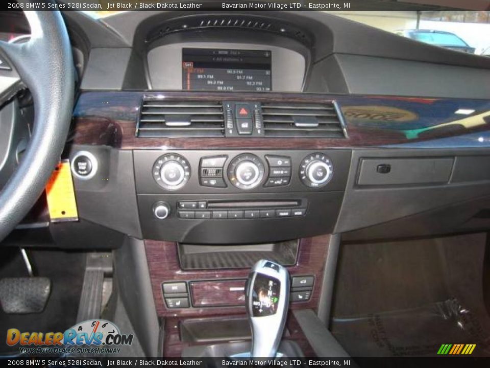 2008 BMW 5 Series 528i Sedan Jet Black / Black Dakota Leather Photo #21