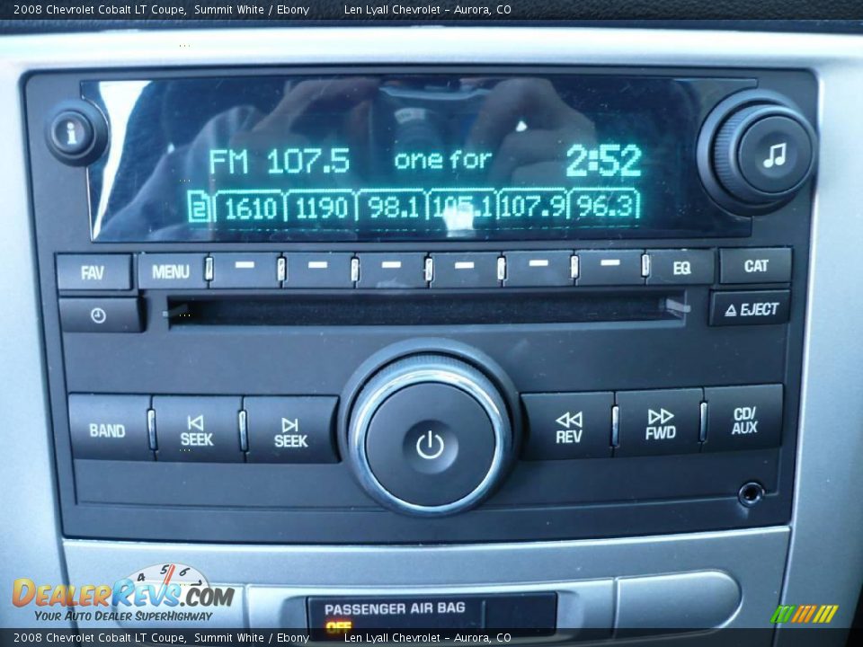 2008 Chevrolet Cobalt LT Coupe Summit White / Ebony Photo #21