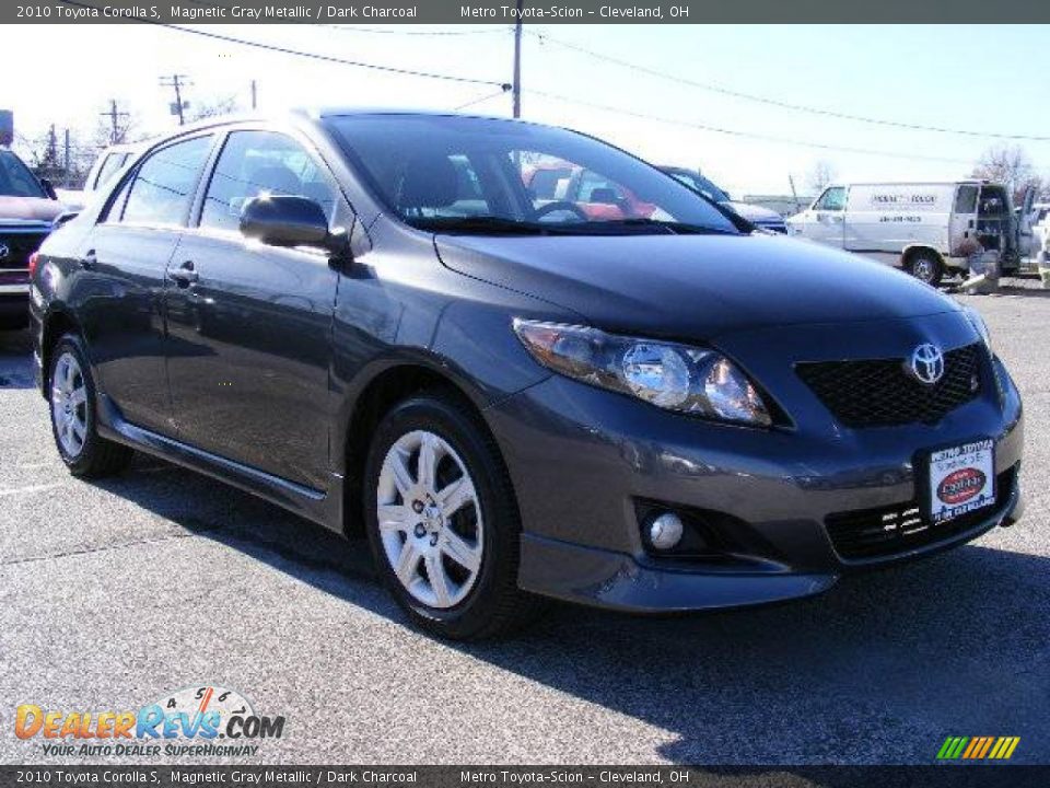 2010 Toyota Corolla S Magnetic Gray Metallic / Dark Charcoal Photo #1