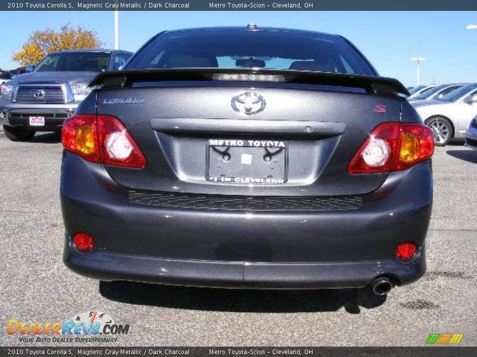 2010 Toyota Corolla S Magnetic Gray Metallic / Dark Charcoal Photo #4