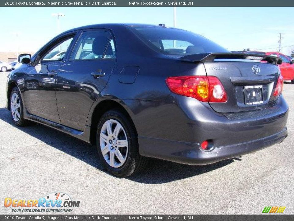 2010 Toyota Corolla S Magnetic Gray Metallic / Dark Charcoal Photo #5