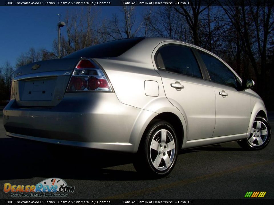 2008 Chevrolet Aveo LS Sedan Cosmic Silver Metallic / Charcoal Photo #7