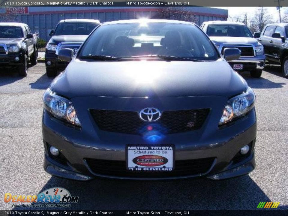 2010 Toyota Corolla S Magnetic Gray Metallic / Dark Charcoal Photo #8