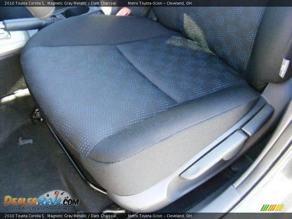 2010 Toyota Corolla S Magnetic Gray Metallic / Dark Charcoal Photo #10