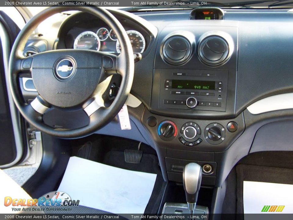 2008 Chevrolet Aveo LS Sedan Cosmic Silver Metallic / Charcoal Photo #13