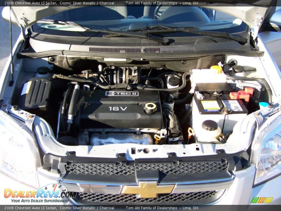 2008 Chevrolet Aveo LS Sedan Cosmic Silver Metallic / Charcoal Photo #14