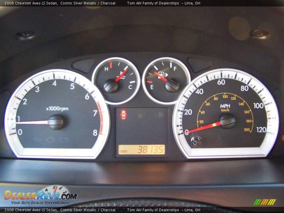 2008 Chevrolet Aveo LS Sedan Cosmic Silver Metallic / Charcoal Photo #15