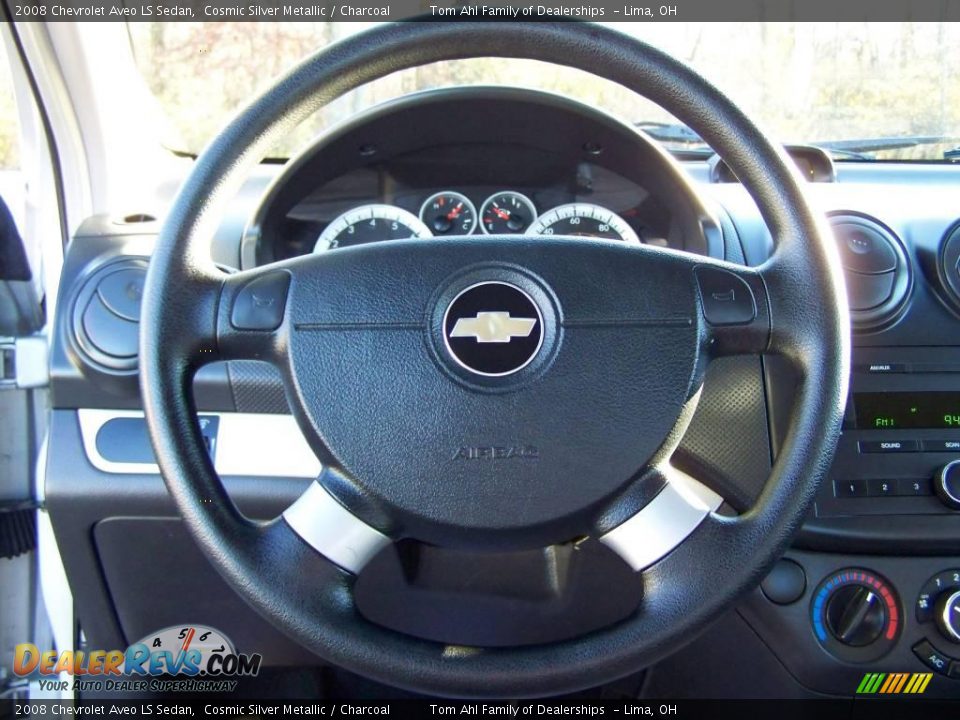 2008 Chevrolet Aveo LS Sedan Cosmic Silver Metallic / Charcoal Photo #16