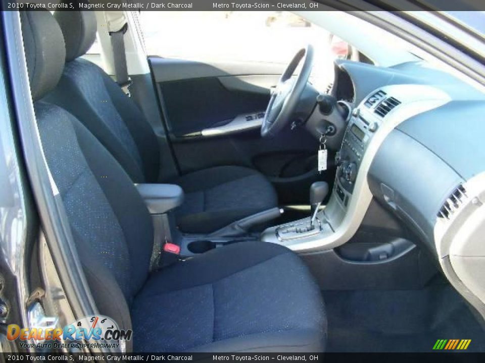 2010 Toyota Corolla S Magnetic Gray Metallic / Dark Charcoal Photo #13