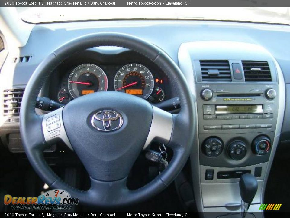 2010 Toyota Corolla S Magnetic Gray Metallic / Dark Charcoal Photo #14
