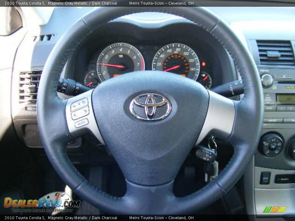 2010 Toyota Corolla S Magnetic Gray Metallic / Dark Charcoal Photo #15