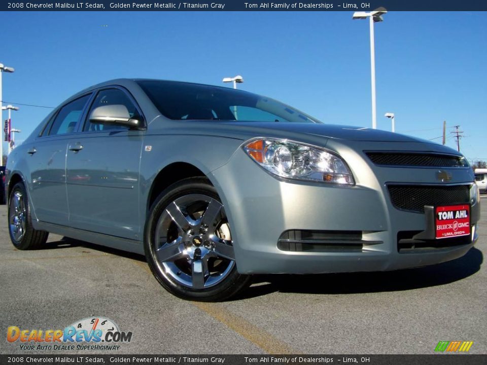 2008 Chevrolet Malibu LT Sedan Golden Pewter Metallic / Titanium Gray Photo #1