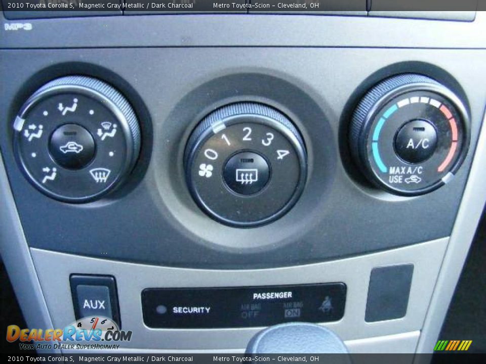 2010 Toyota Corolla S Magnetic Gray Metallic / Dark Charcoal Photo #20